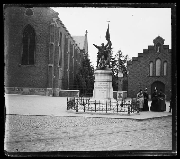 Laarne. Statue de la guerre des patriotes