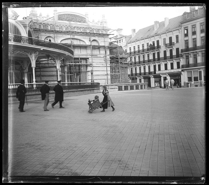 Ostende. La nouvelle annexe du Kursaal en construction